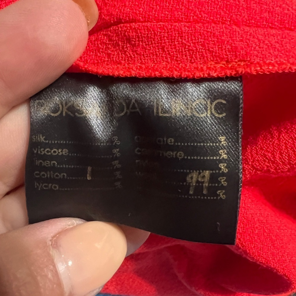 RARE Roksanda Ilincic Suzu Color Block wool Dress Size 10 - Picture 10 of 13